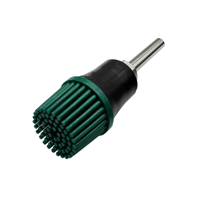 HIEMTE HIEMIE Tools 1 Inch Bristle Disc Grit 50# (Green) with 1 Inch Shank Attachment Abrasive Coating Removal Disc for Metal - Image 1